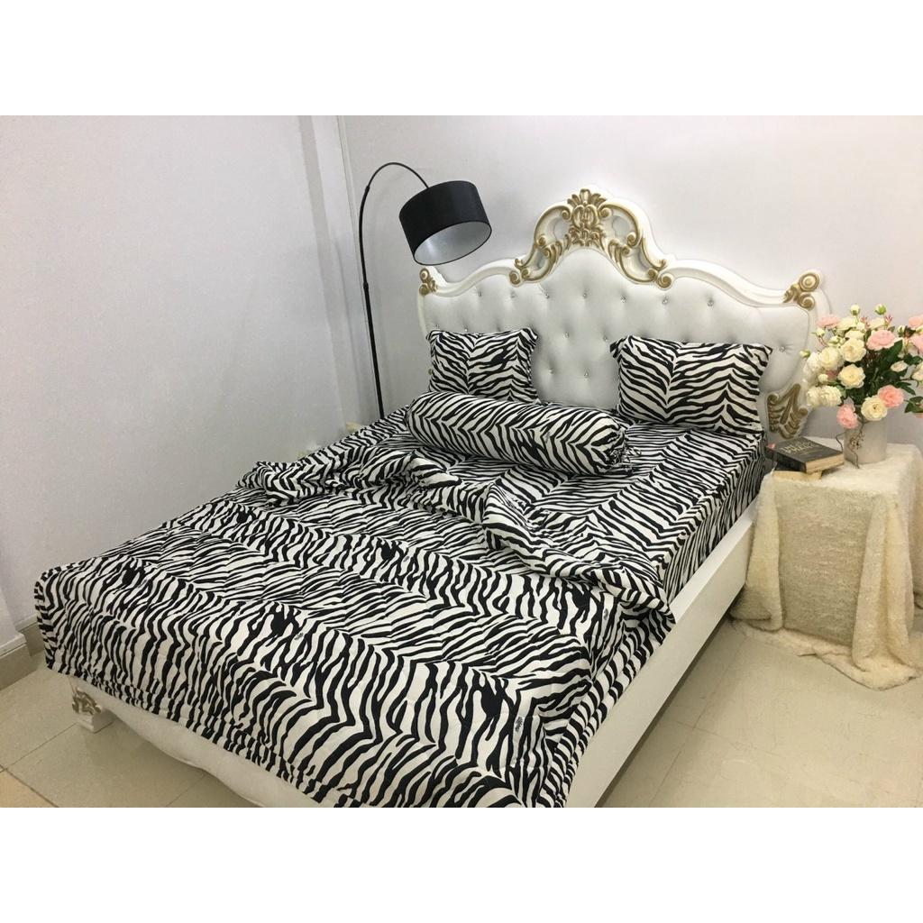 Bộ drap KÈM MỀN thun lạnh Hàn Quốc 5 món