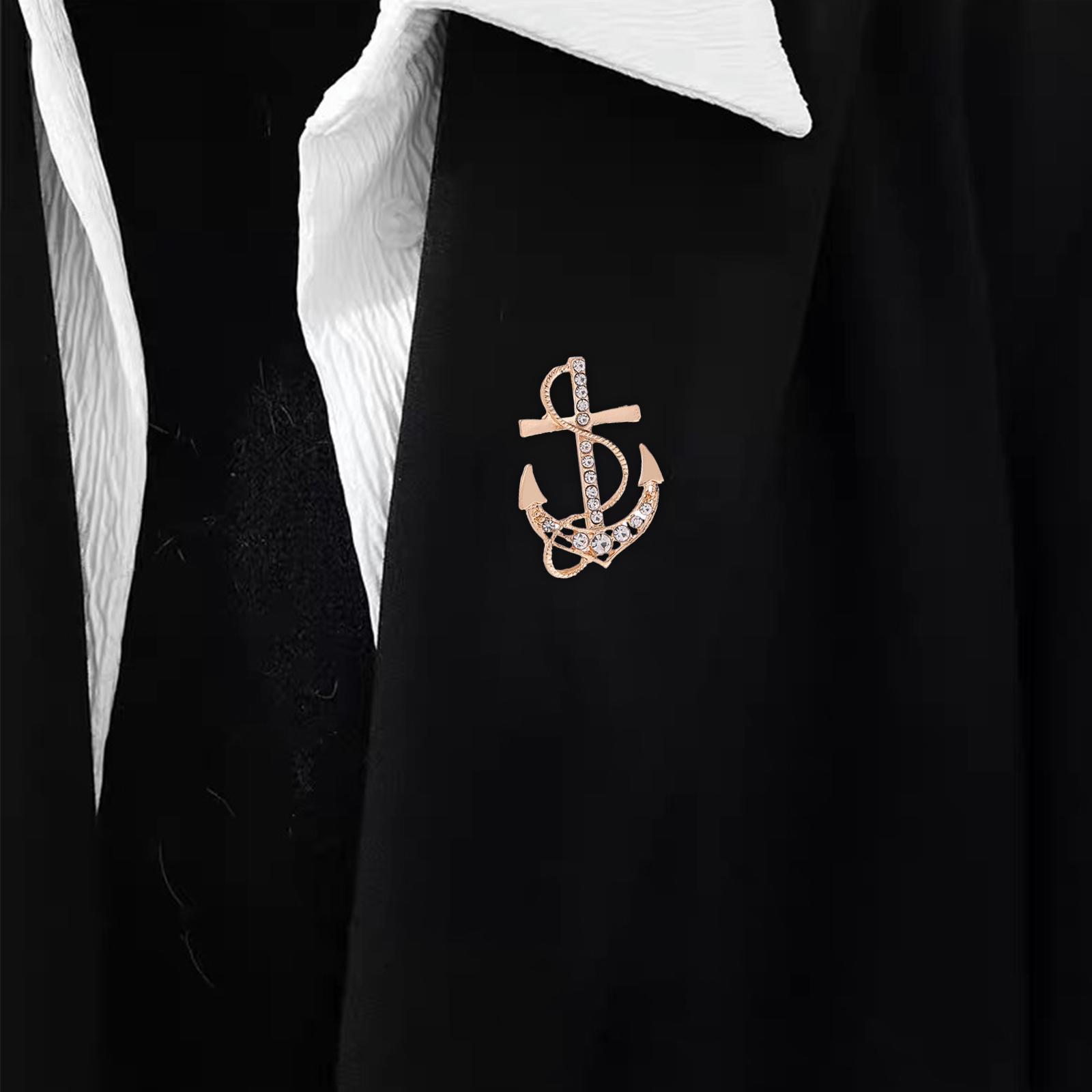 Anchor Brooch Luxurious 's Accessories for Ceremony Scarf Dance