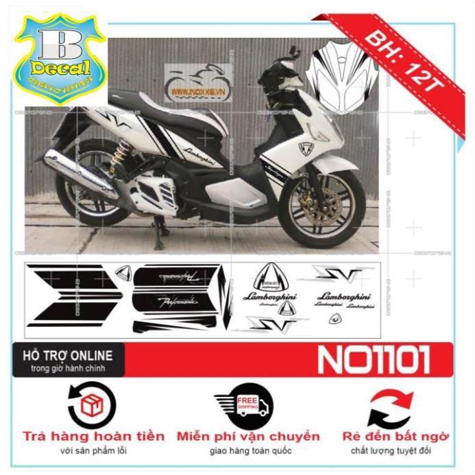 Tem rời dành cho NOUVO 4 DÁN XE TRẮNG