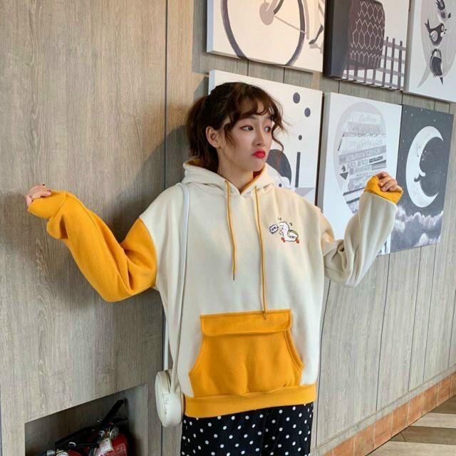 ÁO KHOÁC HOODIE FORM RỘNG VẢI NỈ CỰC XINH