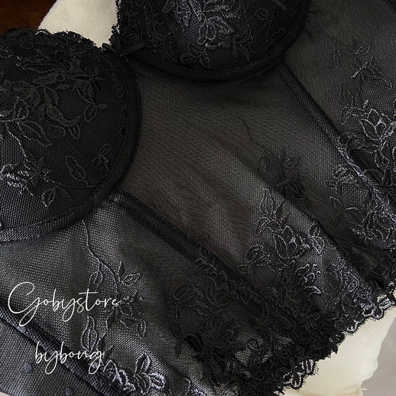Áo lót bra corset có xương định hình- Áo ren hoa ngực phù hợp với mọi bầu ngực hàng Cao Cấp, có mút tháo dời