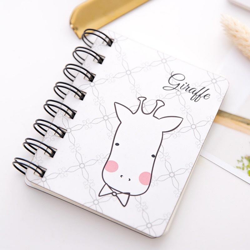 Sổ Tay Ghi Chép Lò Xo Mini Bỏ Túi Nhiều Hình Dễ Thương - Giao Ngẫu Nhiên