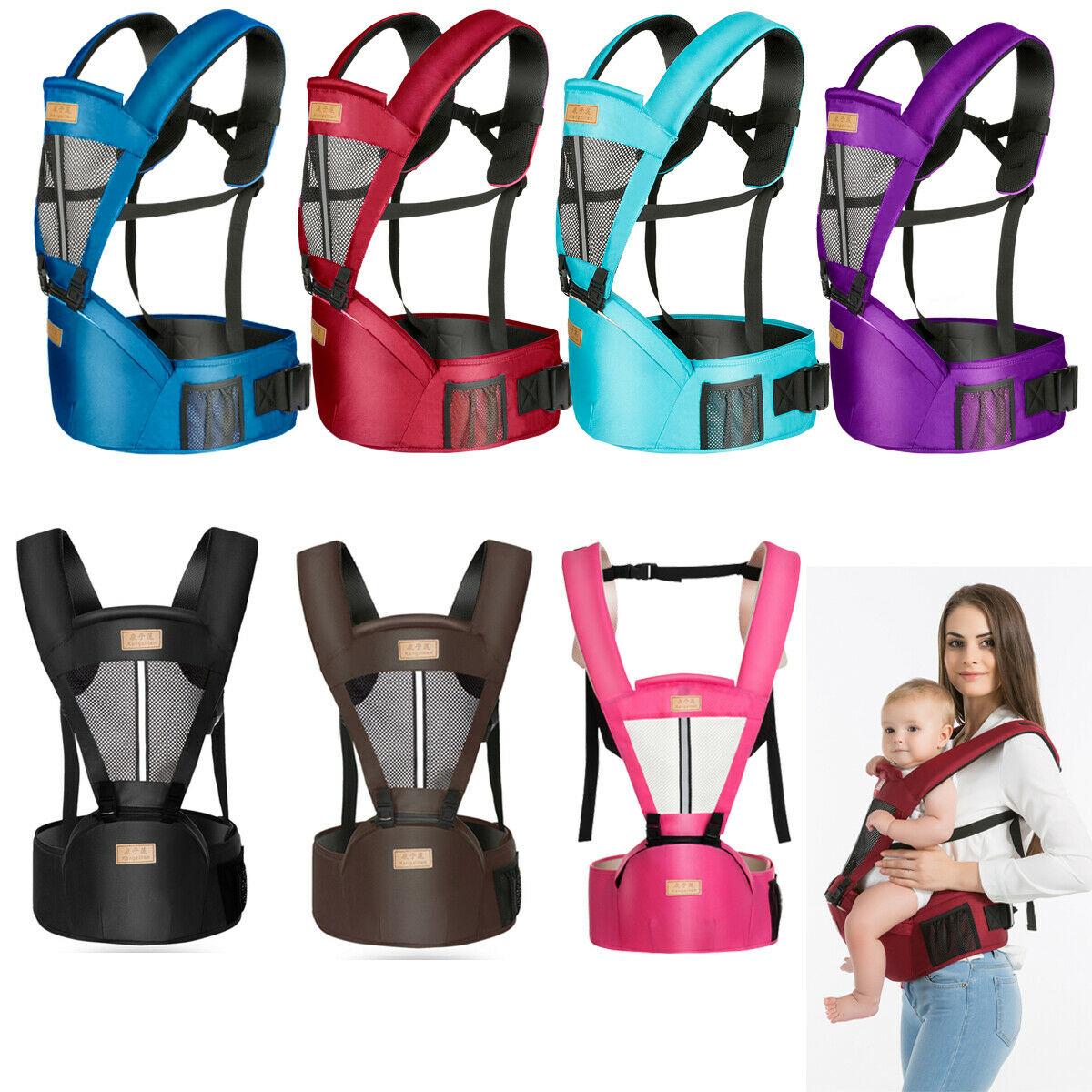 0-36 Tháng Cho Bé Kangaroo Tập Đi Sling Bọc Di Động Trẻ Sơ Sinh Hipseat Mềm Mại Thoáng Khí Có Thể Điều Chỉnh Hông Ghế Quấn Bé sling