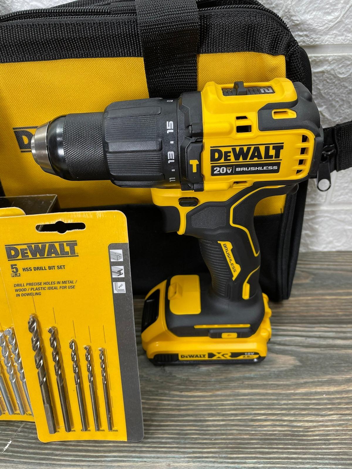 MÁY KHOAN CẦM TAY 20VMAX/BL 340W DEWALT DCD709D2- HÀNG CHÍNH HÃNG