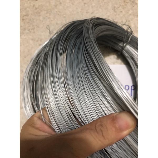 1Kg Dây thép mạ kẽm loại 0,5 li làm hoa giấy- dễ uấn, dẻo dai, hàng chất lượng