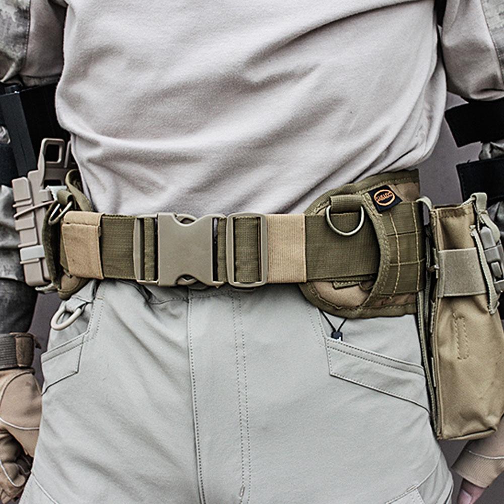 Quân Đội Molle Dây Lưng Nam Chiến Thuật Ngoài Dây Lưng Đệm CS Đa Sử Dụng Thiết Bị Airsoft Rộng Thắt Lưng Săn Bắn Phụ Kiện
