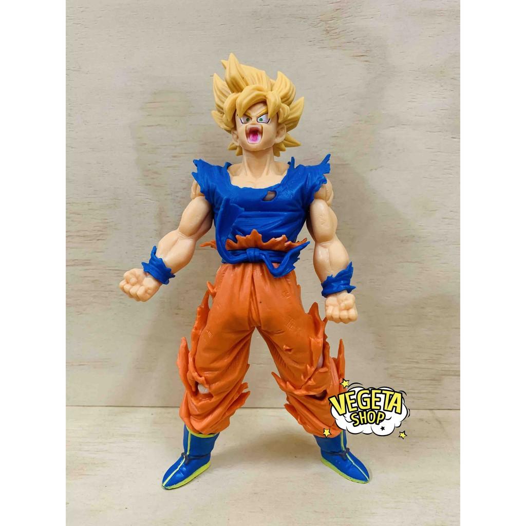 Mô hình Dragon Ball Z - Mô hình Songoku Son Goku Super Saiyan SSJ - Goku tóc vàng vận nội công 2 - Cao 20cm