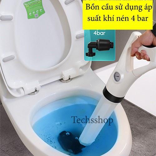 SÚNG THÔNG BỒN CẦU , SÚNG THÔNG TẮC BỒN CẦU BẰNG KHÍ NÉN SỐ 1 với khớp quay 360 độ