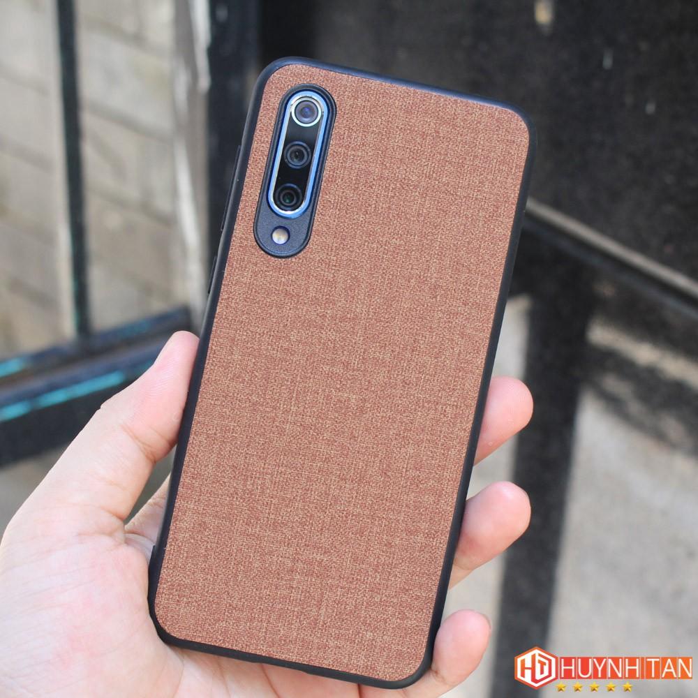 Ốp lưng Mi 9, Mi 9 SE vân vải Jean chống bám vân tay