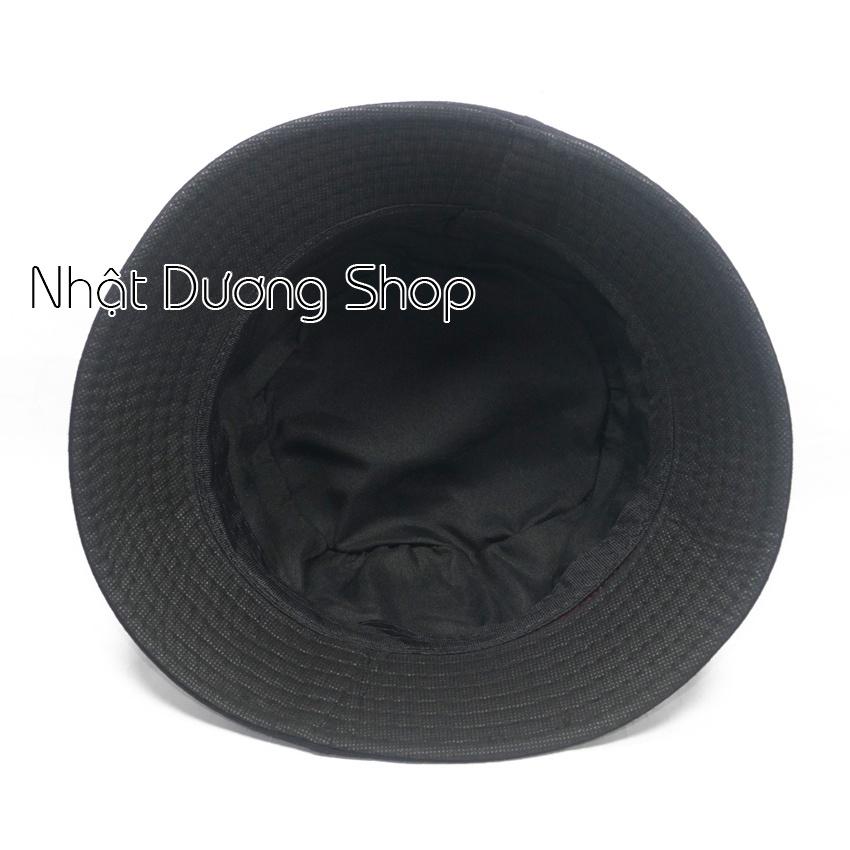 Nón bucket 1 mặt, mũ tai bèo vành nhỏ - Chất liệu cotton thoáng mát phù hợp cả nam và nữ