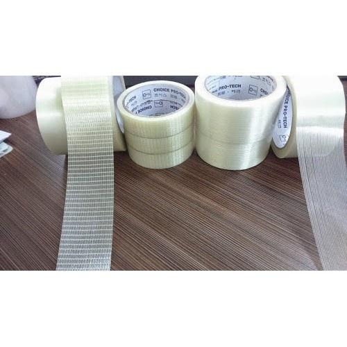 Băng Dính Sợi Thủy Tinh AVCO cố định hàng hóa pallet khổ 2cm