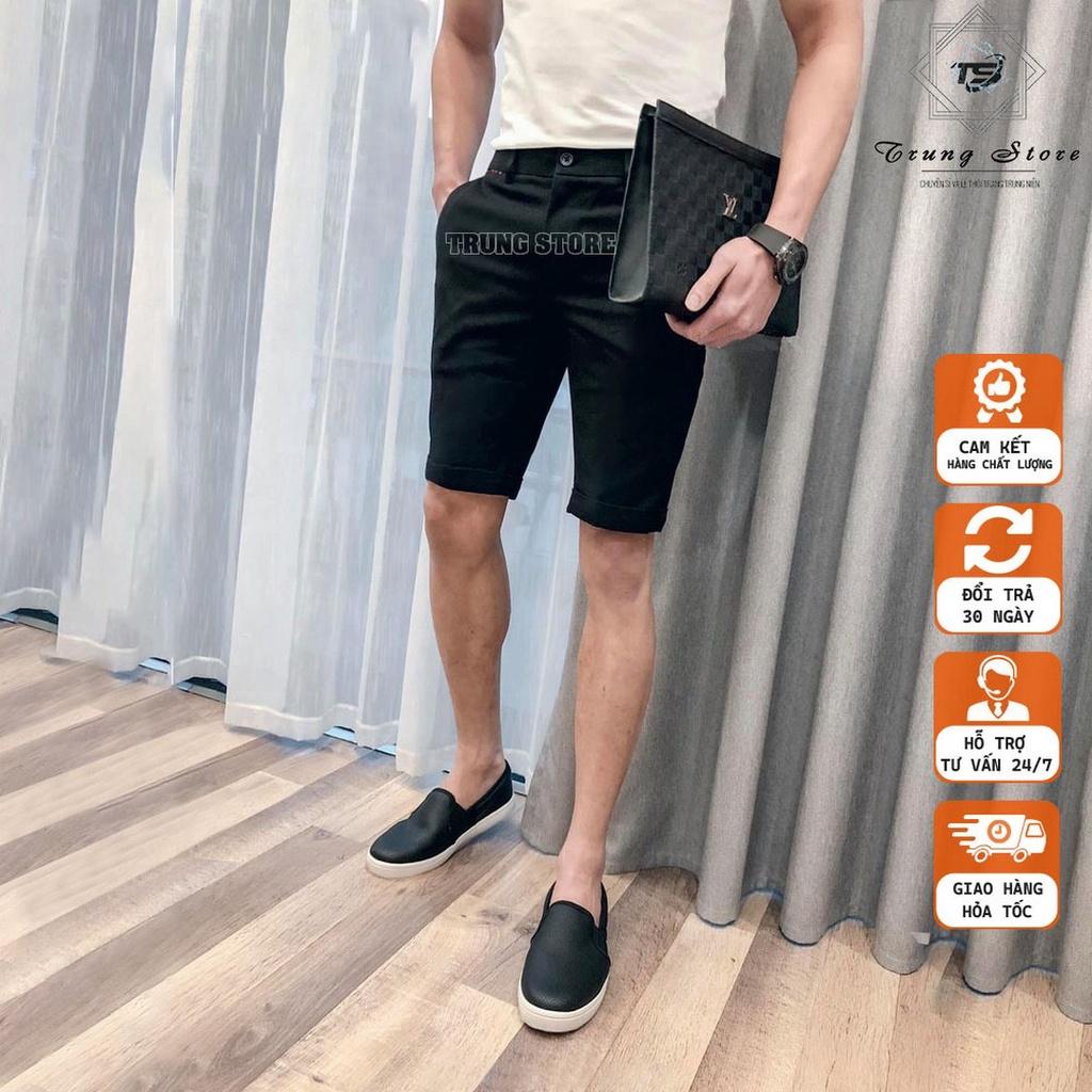 QUẦN SHORT TÂY ÂU NAM VẢI COTTON 4 CHIỀU HÀNG ĐẸP KHÔNG NHẮN - KHÔNG PHAI MÀU