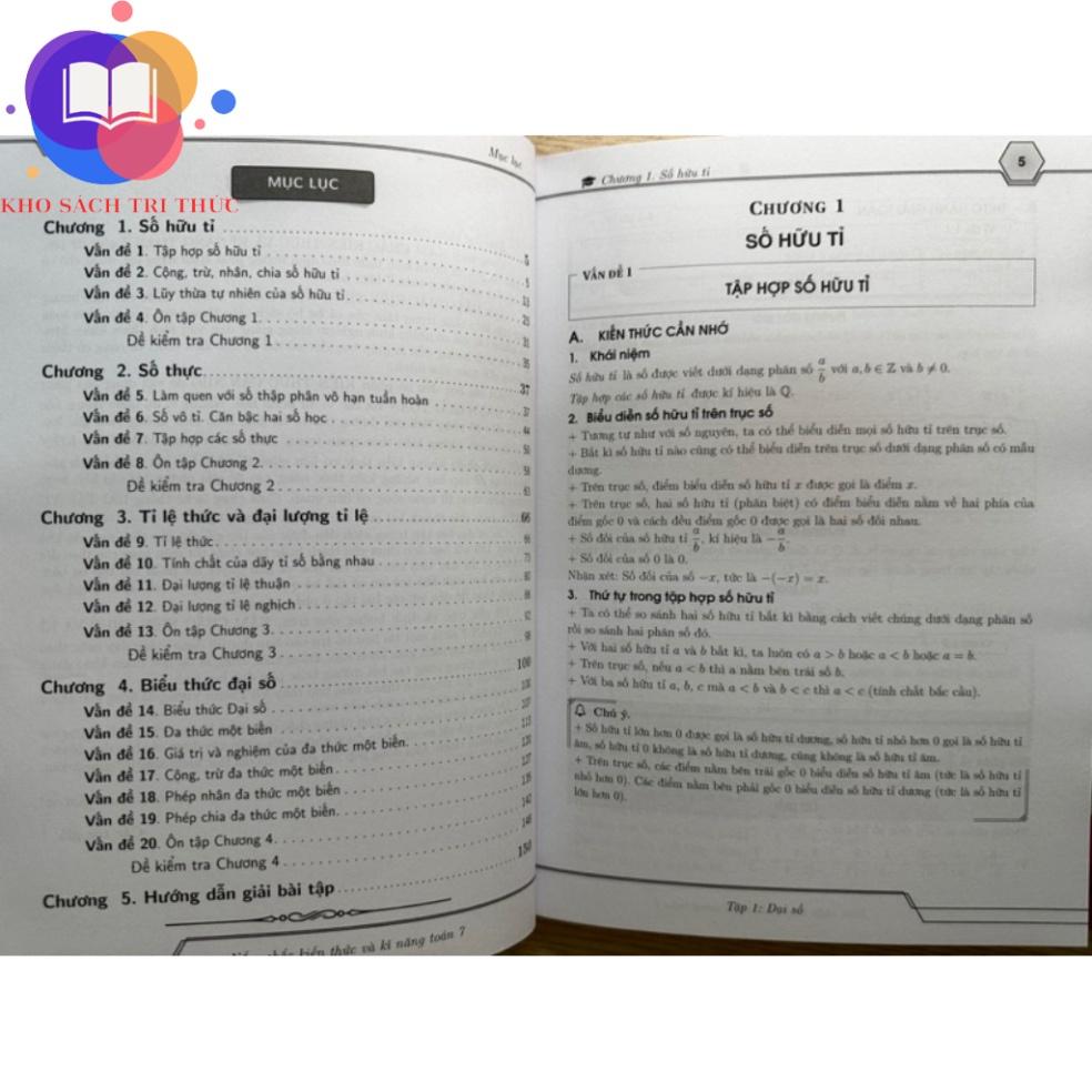 Sách - Nắm chắc kiến thức và kĩ năng Toán 7 ( Đại số + Hình học, xác suất thống kê)