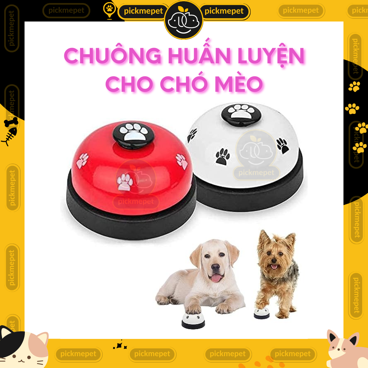 Chuông Huấn Luyện cho Chó Mèo