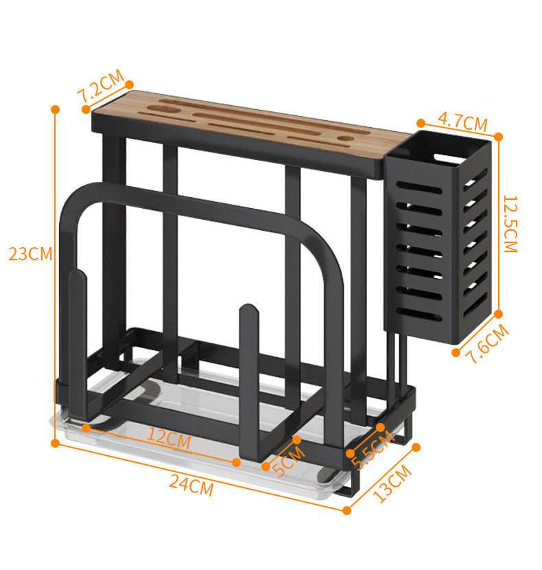 Kệ Dao Thớt Thép, Inox, Đồ Dùng Bếp