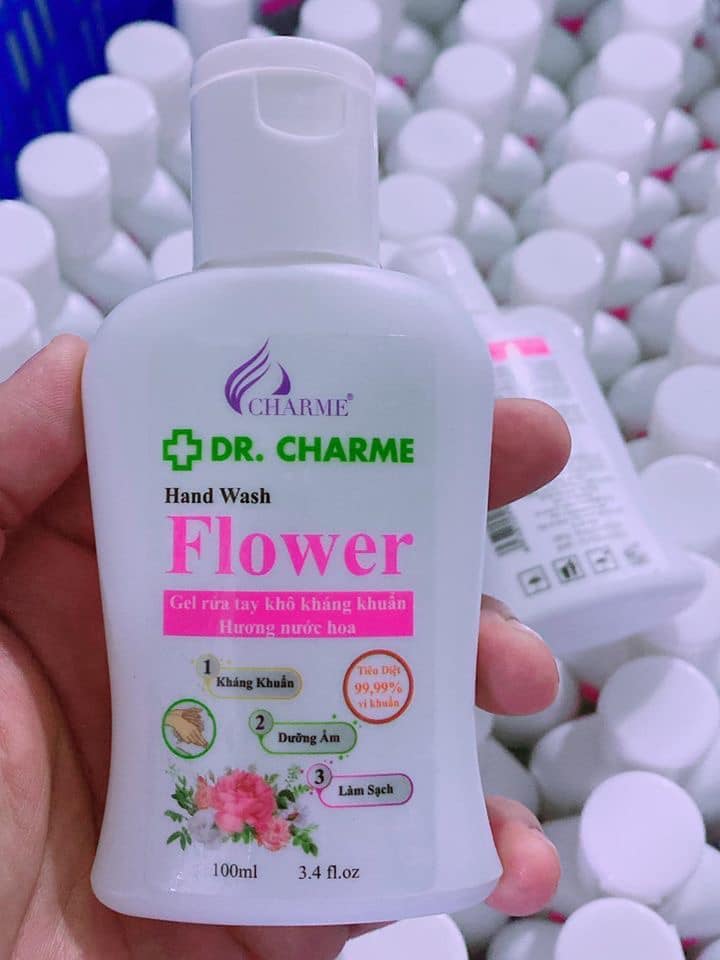 Rửa Tay Khô Kháng Khuẩn Hương Nước Hoa DR. CHARME Flower 100ml