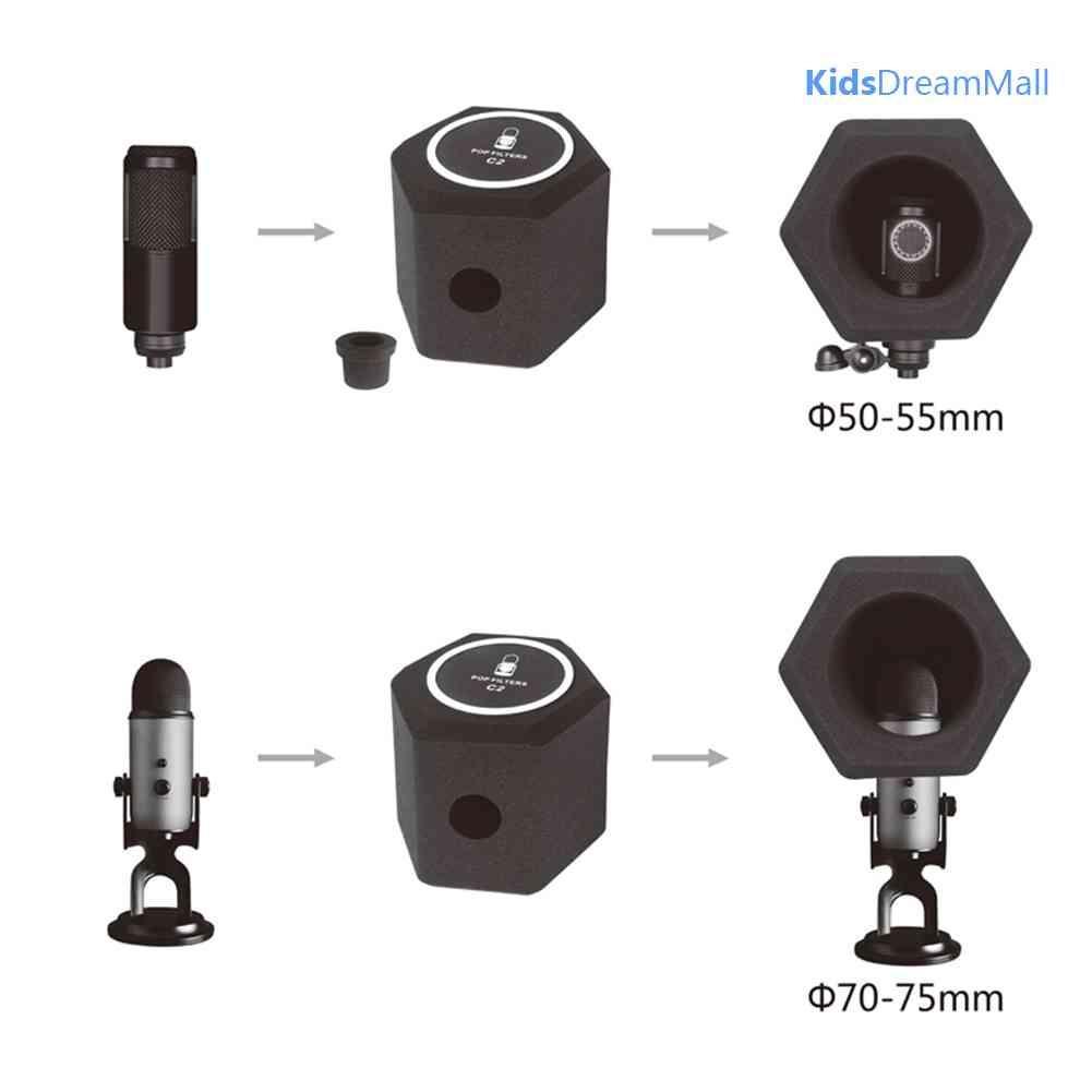 Mới Mic Thu Âm C2 Chống Gió Giảm Tiếng Ồn