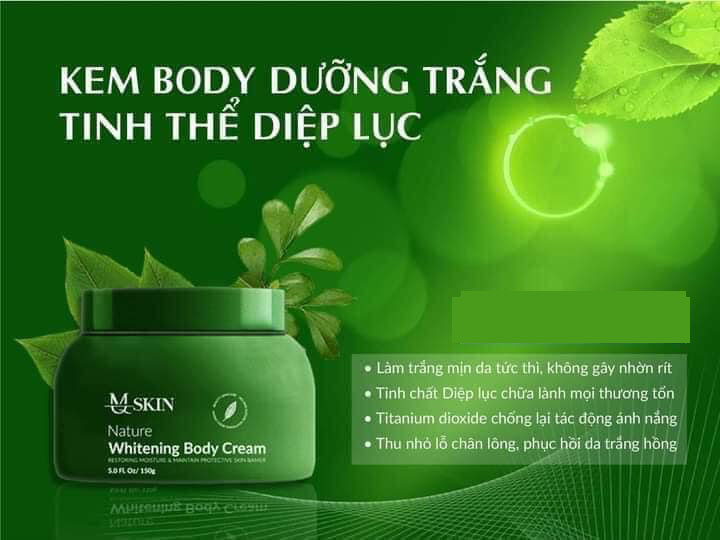 Kem Trắng Da Body Diẹp lục MQ Skin