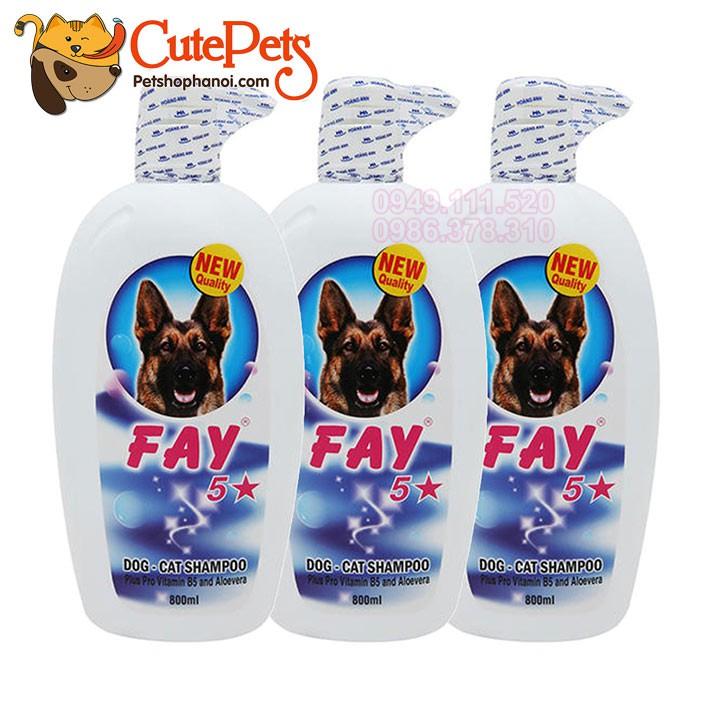 Sữa tắm Fay 5 Sao 800ml Dành cho chó mèo - Lida Pet Shop