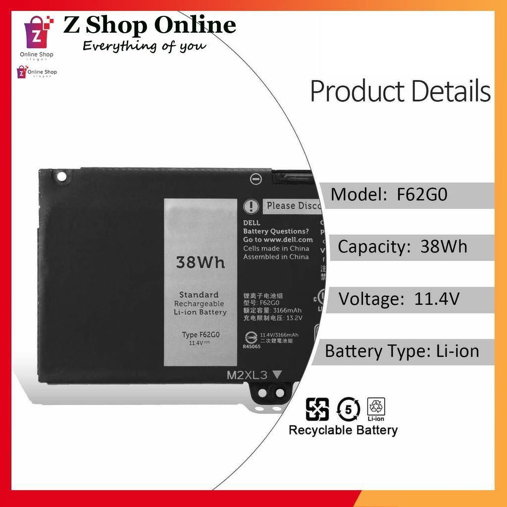 Pin (Origigal) 38Wh Dùng Cho Dell Vostro 13 5370 39DY5 F62G0 Battery