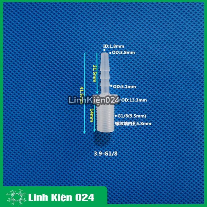 Đầu Nối Ống Nước Bắt Ren 1/8 Đầu Ra Ống Ty Ô