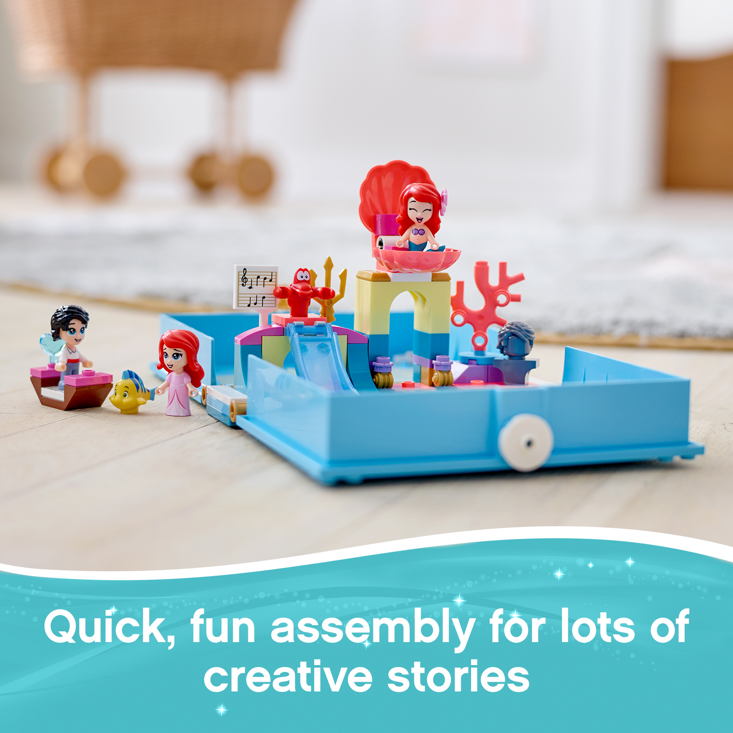 Mô hình đồ chơi lắp ráp LEGO DISNEY PRINCESS Câu Chuyện Phiêu Lưu Của Ariel 43176 ( 105 Chi tiết )
