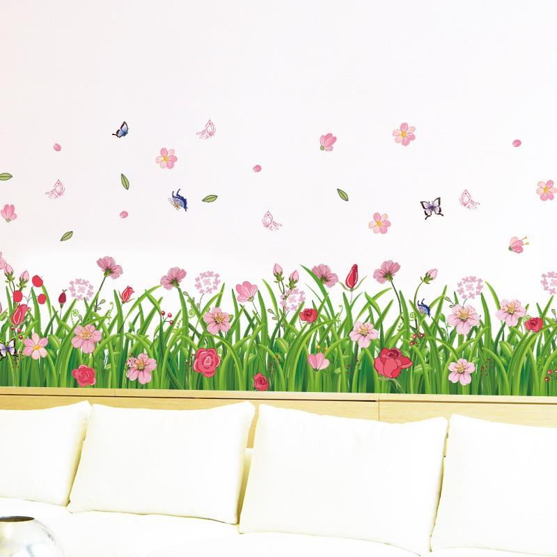 Decal dán tường Vườn hoa xinh xắn 03
