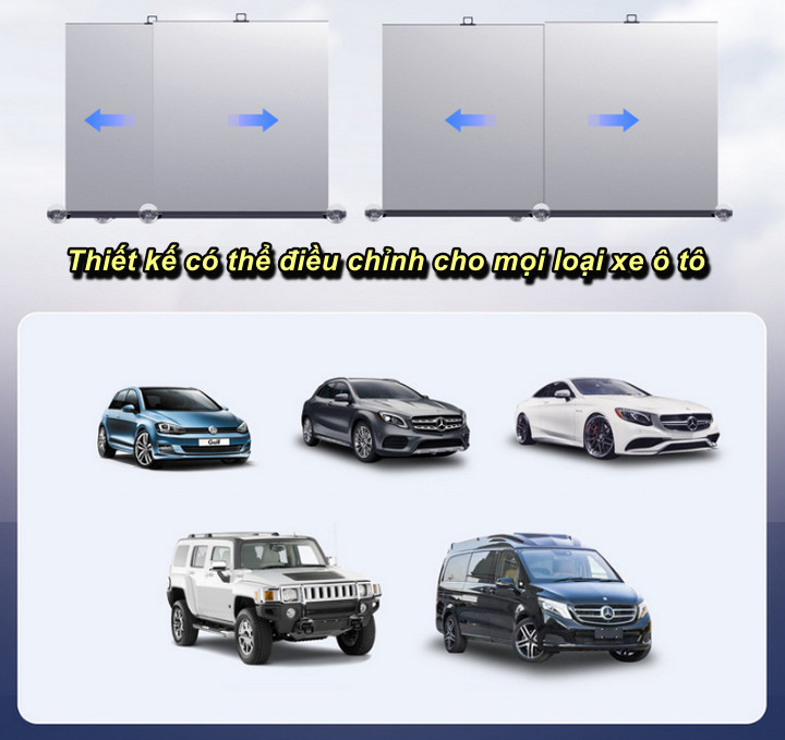 Tấm Che Kính Lái Cách Nhiệt, Chống Nắng Ô Tô AUTO SUNSHADE - Home and Garden