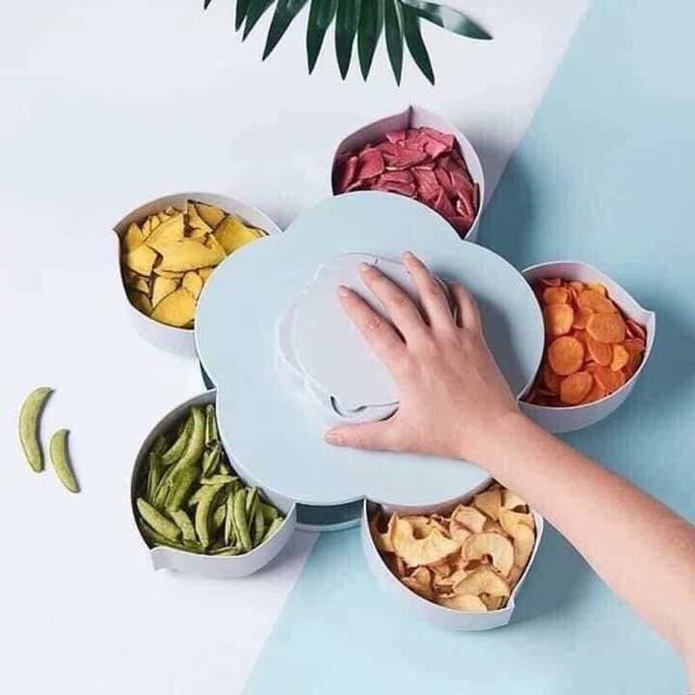 Khay đựng mứt lúa mạch hoa mai