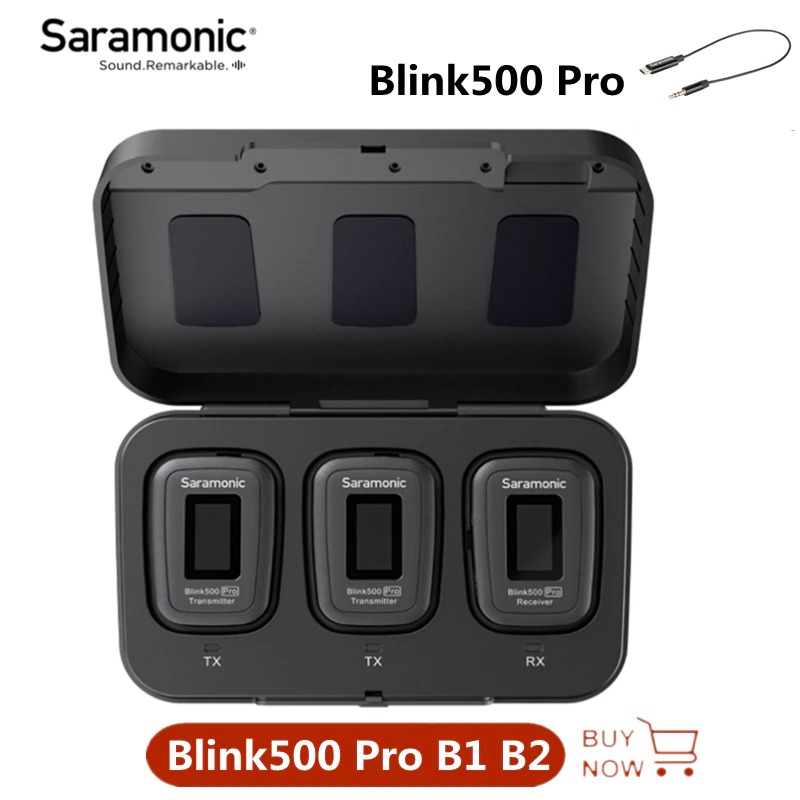Micro thu âm không dây Saramonic Blink 500 Pro B2 (TX+TX+RX) - Hàng Chính Hãng