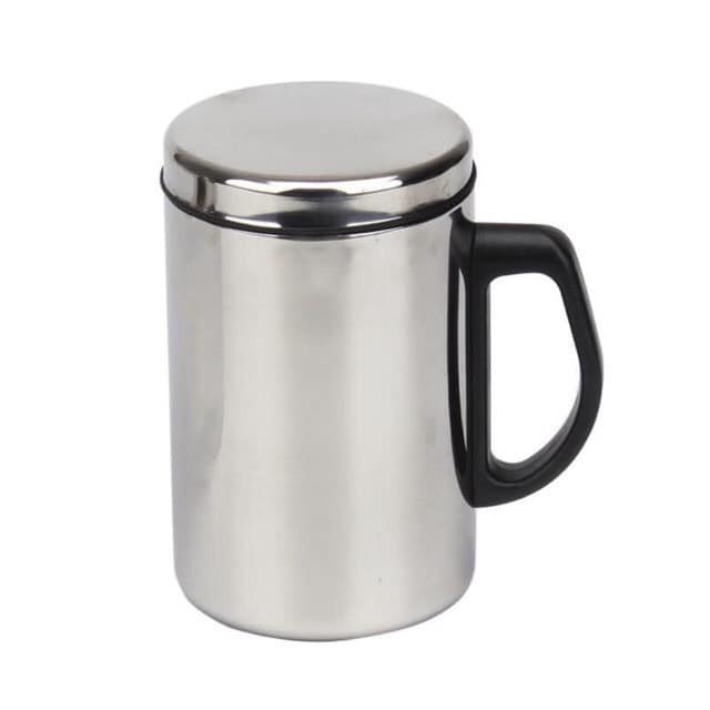 CỐC GIỮ NHIỆT INOX CÓ NẮP ĐẬY VỆ SINH DUNG TÍCH 500ML TIỆN DỤNG