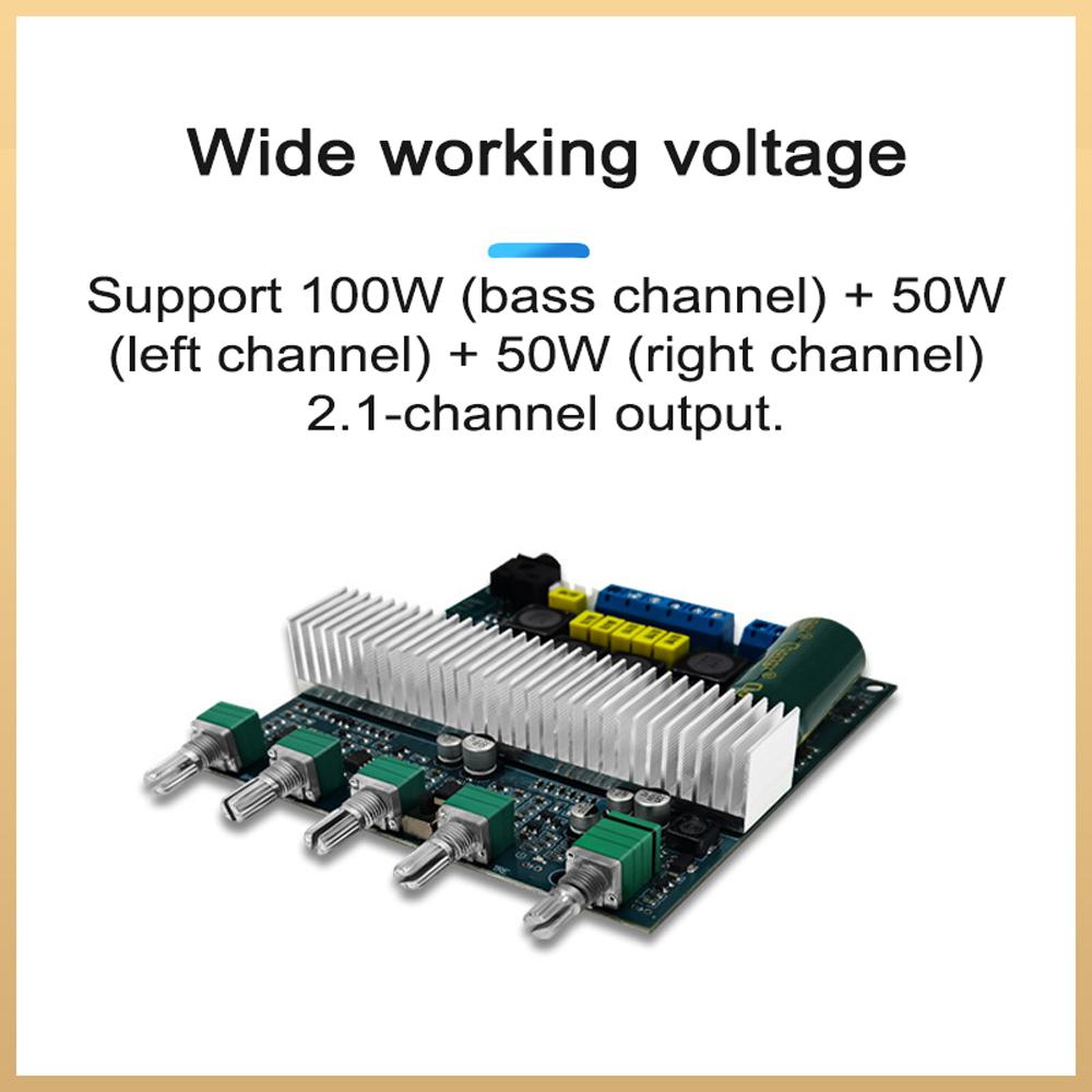 TPA3116 BT5.0 Audio Power Amplifier Board Powerful Sound Amplifier Speaker Amp Board 50W+50W Amplificador Board