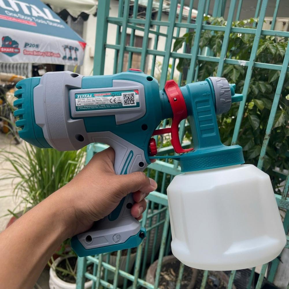 MÁY PHUN SƠN DÙNG PIN LITHIUM 20V (KHÔNG KÈM PIN &amp; SẠC) 2BAR TOTAL TSGLI2004 - HÀNG CHÍNH HÃNG