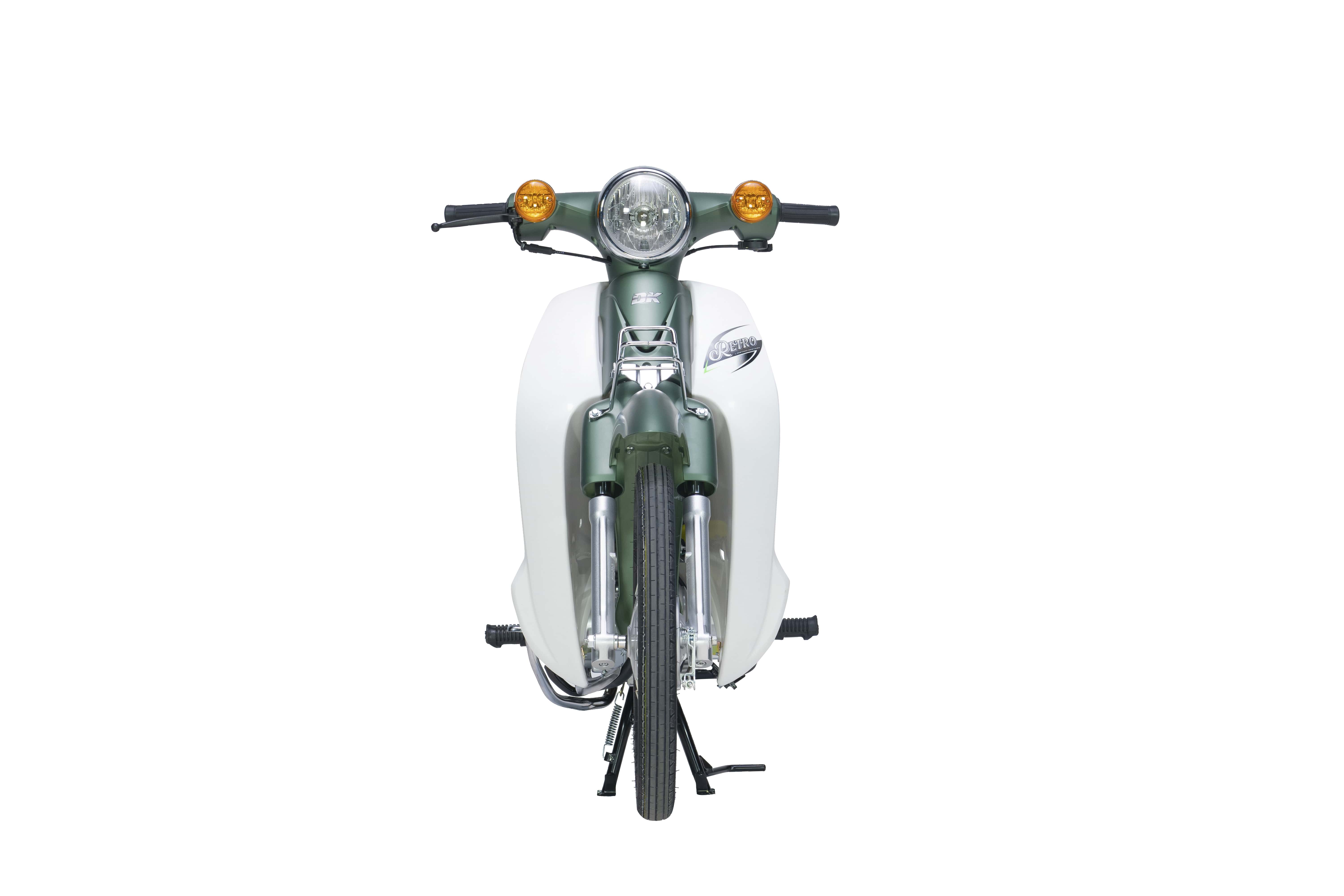 Xe Máy 50cc DK Retro - Màu Xanh Rêu Sần