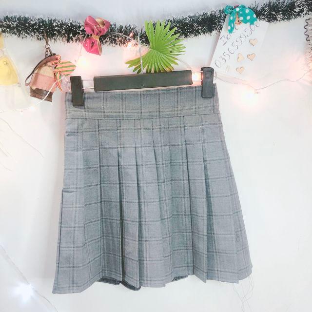 Chân váy tennis kẻ kèm ảnh thật