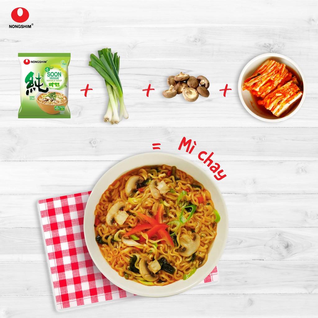 Mì Chay Nongshim Soon Veggie Ramyun 112g - Hàn Quốc