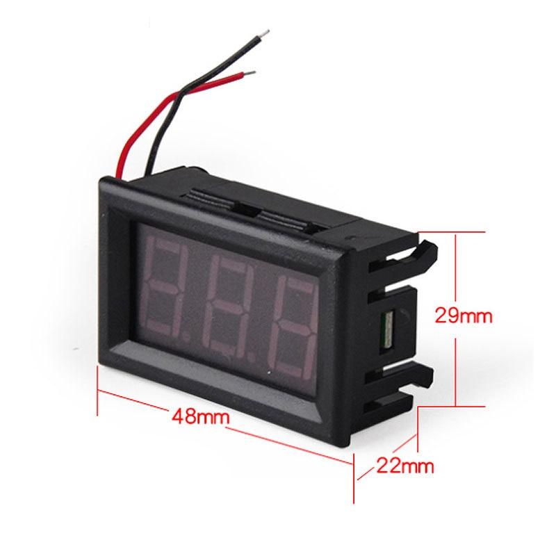 Vôn kế kỹ thuật số AC 70-500Vac 0.56" mini LED # linh kiện điện tử