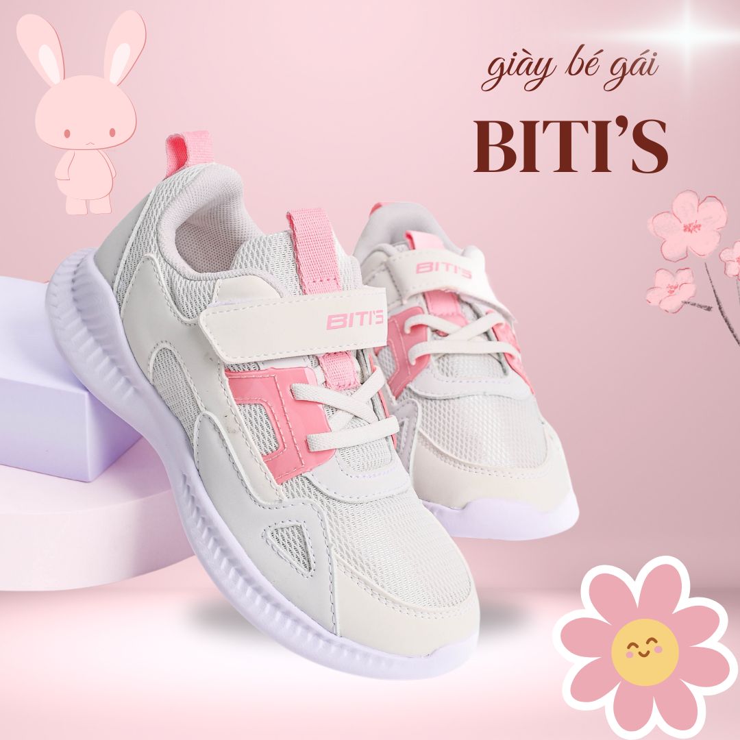 Giày thể thao Bitis bé gái (30-38) tặng vớ thể thao