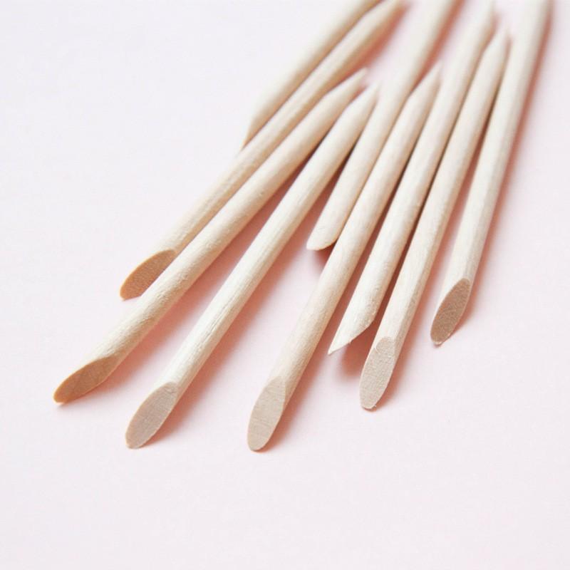 Hot Sale Fake Nail Fake Nail Tools Orange Sticks Wood Marks Dead Skin Push Double Headed Drill Rod Cleaning Nail Polish 7.5cm HB