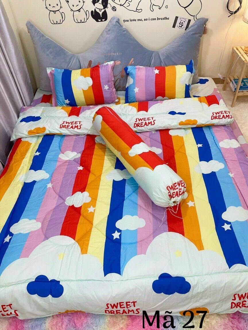Bộ Chăn Ga Gối Cotton Hè Thu Giá Rẻ