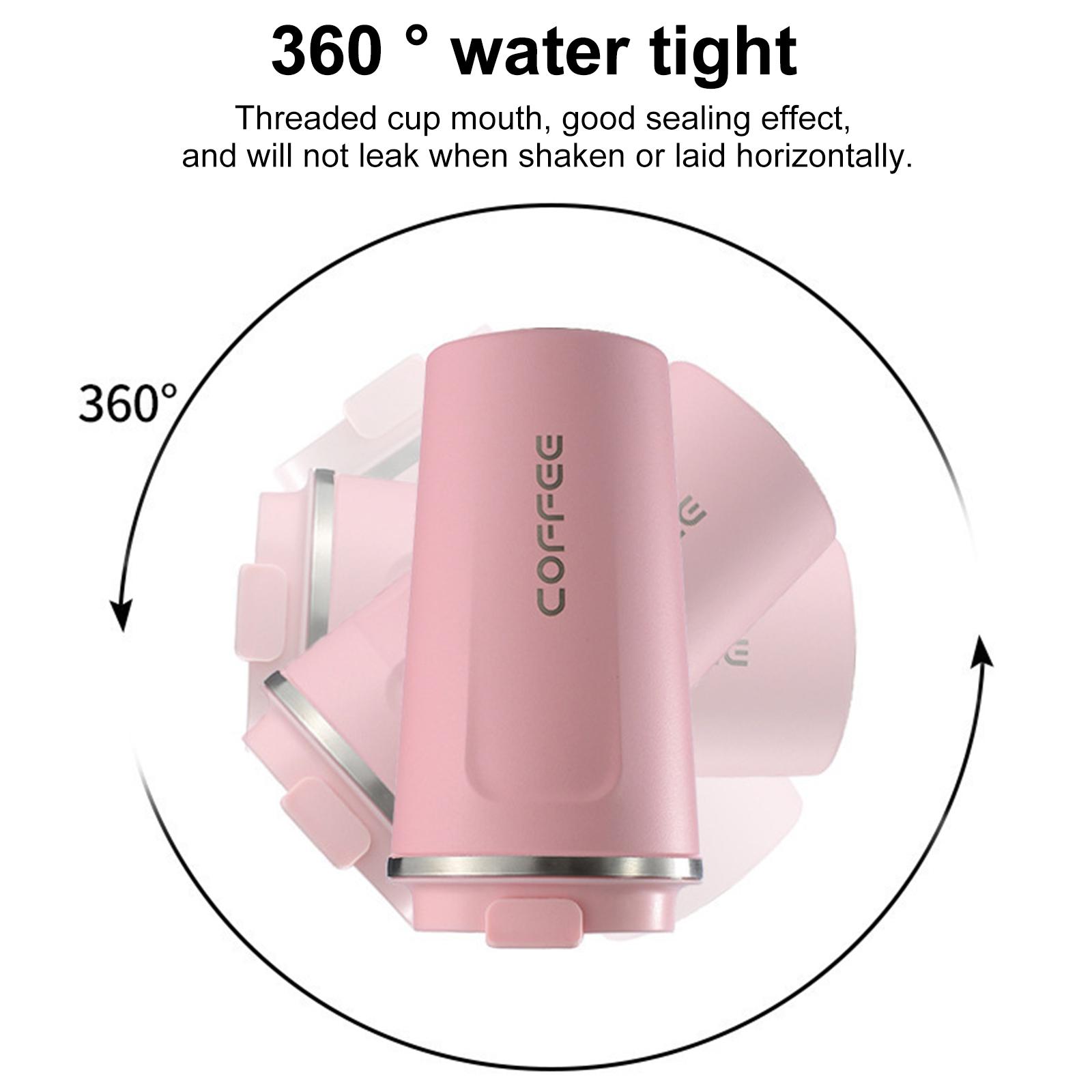 Vacuum Insulated Cup Portable Coffee Cup Stainless Steel Leakproof Vacuum Water Bottle Home Travel Use