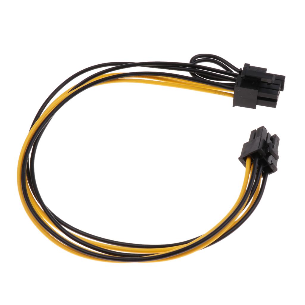 PCI-E 6-pin To 6+2-pin Power Splitter Cable Graphics Video Card Cord