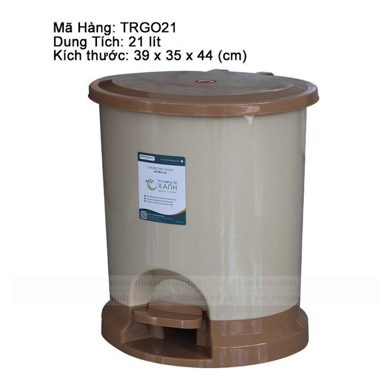 Thùng rác chân đạp Oval Nhí/ Nhỏ / Trung /Đại