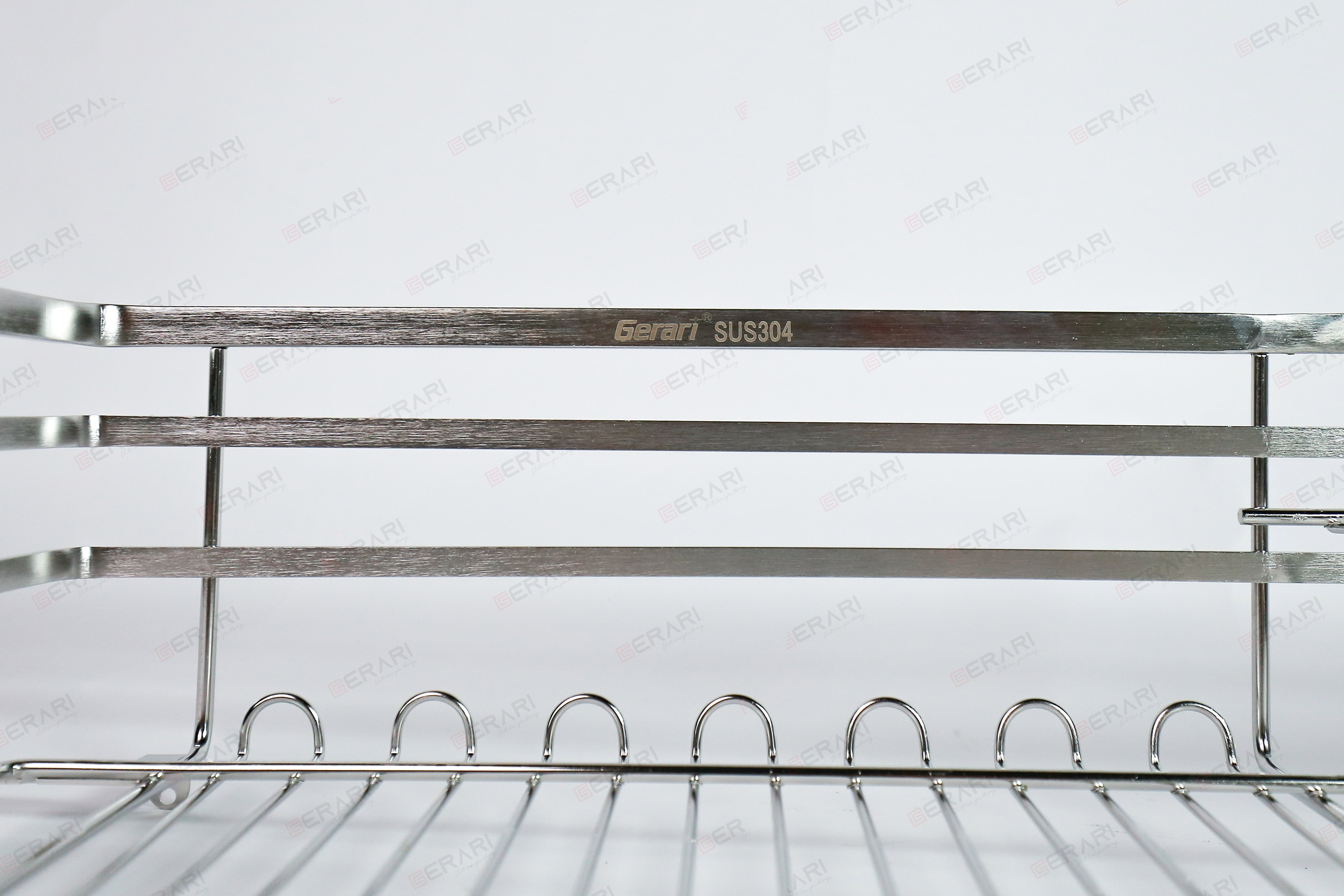 Kệ bát đĩa Gerari chính hãng chất liệu inox bóng cao cấp
