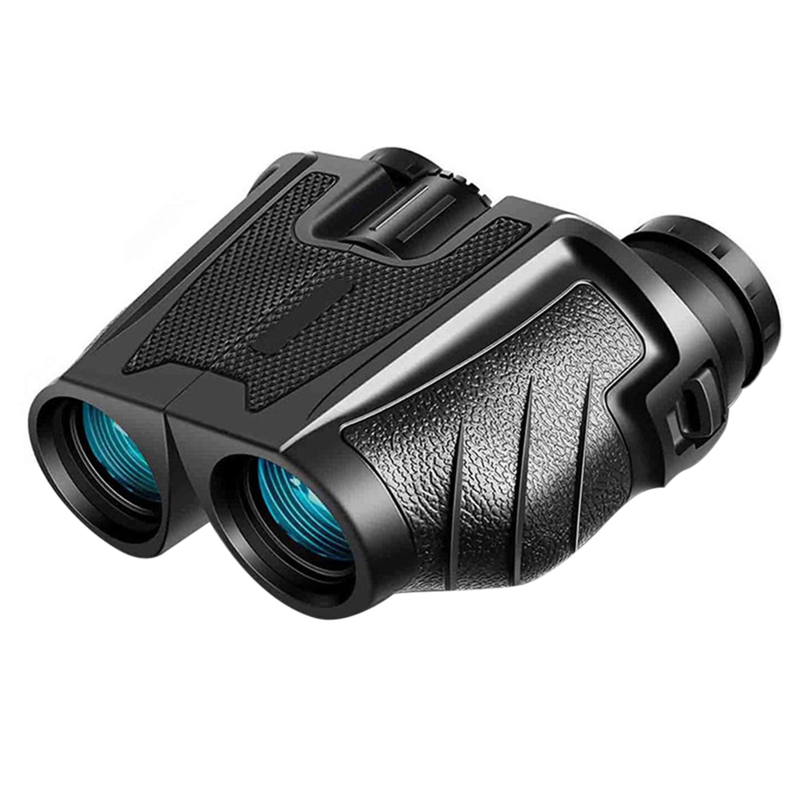 12×25 Compact HD Zoom Binoculars Low Light Night Vision High Definition BAK4 Prism Binocular Telescope with