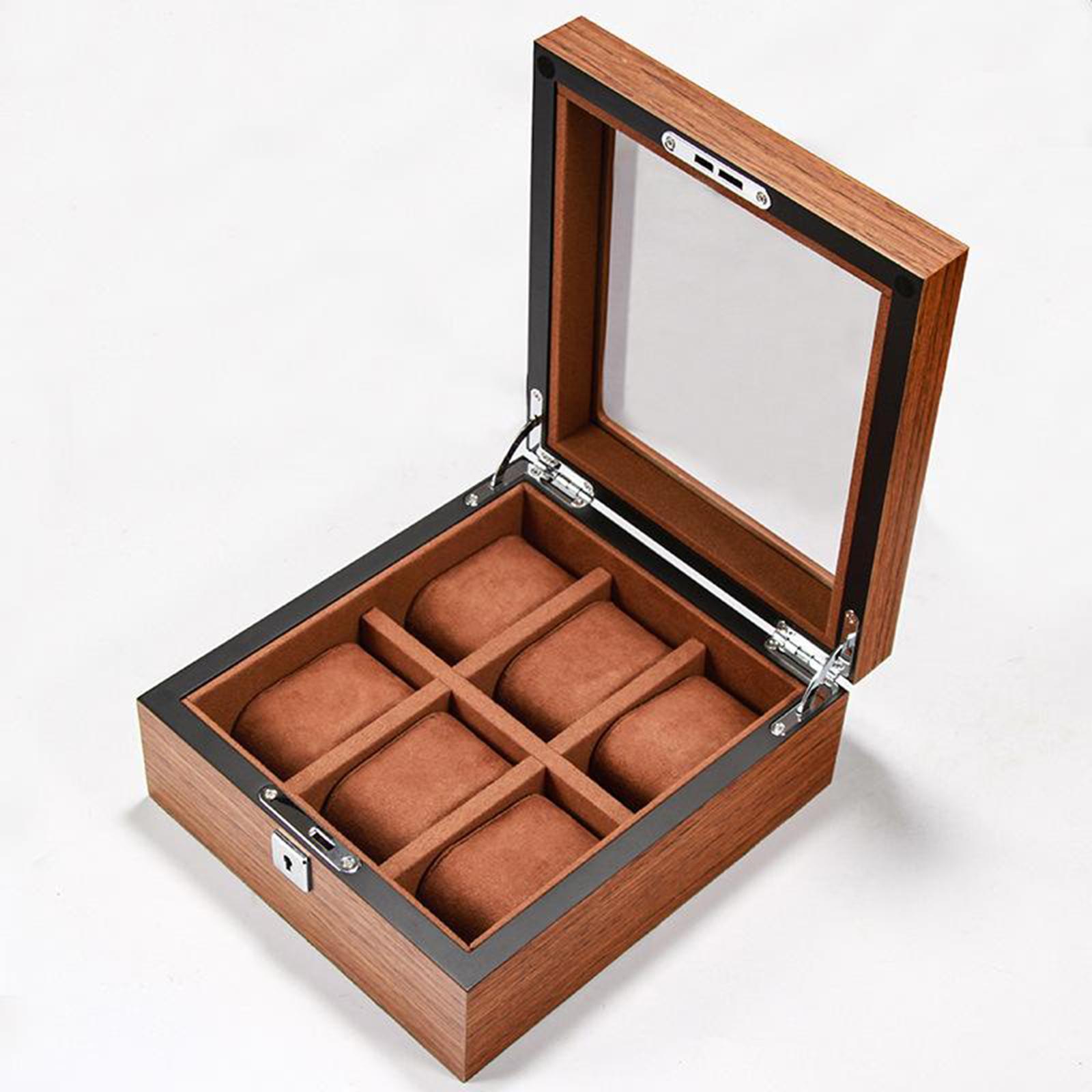 Display Case with 6 Slot Jewelry Box