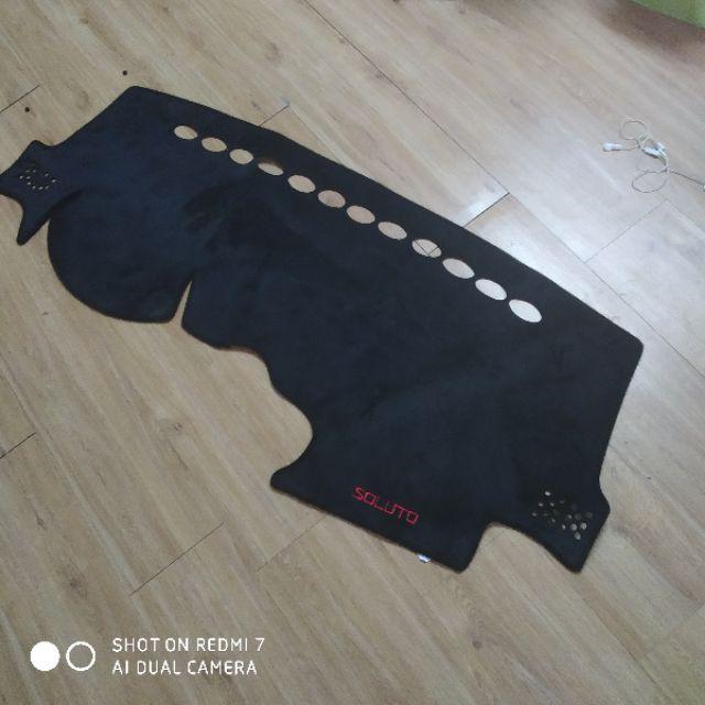 Thảm nhung đặt taplo cao cấp dành cho xe Kia soluto 2019 có chống trượt