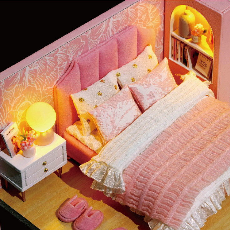 Mô hình nhà DIY Doll House My Little Warm Moment Kèm Mica Chống bụi