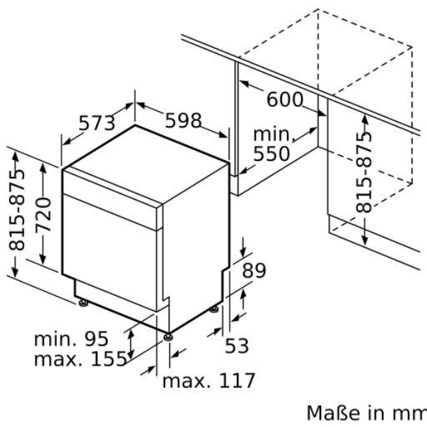 Máy Rửa Chén Bát Bosch HMH.SMU6ECS57E - Hàng chính hãng