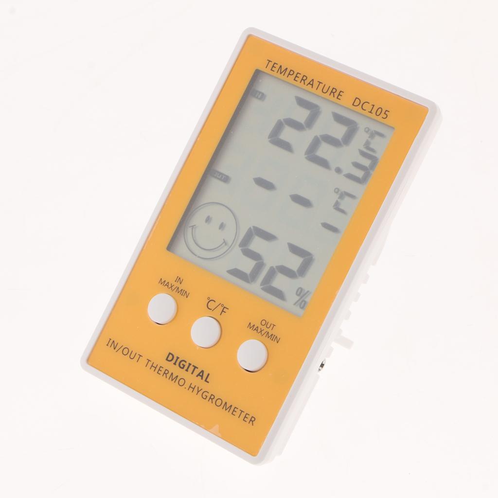 Multi-function Temperature Meter DC105+ Touch Electronic Weather Clock